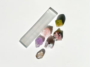 Grief & Loss Crystal Set with Selenite Charging Plate: Healing Stones Gift