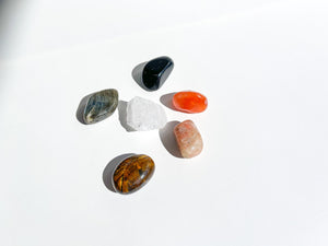 Leo Zodiac Crystal Set: Healing Stones for Confidence & Creativity