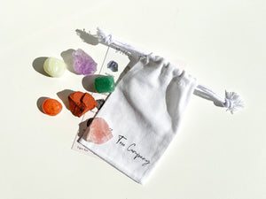 Taurus Crystal Set with Selenite Plate: Aventurine, Jade, Carnelian, Rose Quartz, Amethyst, Red Jasper - Healing Stones Kit