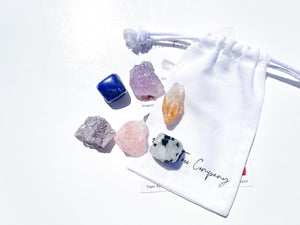 Libra Zodiac Crystal Set: Chakra Selenite Charging Plate