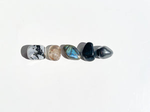 Scorpio Zodiac Crystal Set: Selenite Plate, Moonstone, Onyx & More