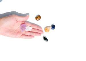 Sagittarius Zodiac Crystal Set with Selenite Bowl: Healing Gemstones