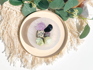 Capricorn Zodiac Crystal Set with Selenite Bowl: Embrace Capricorn Energies, Astrology & Personal Growth