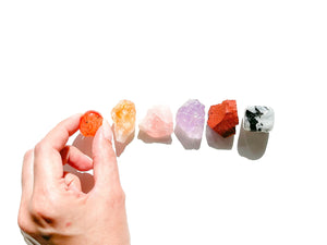 Cancer Zodiac Crystal Set: Healing Stones with Cotton Pouch