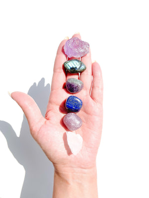 Pisces Zodiac Crystal Set: Intuition & Emotional Healing Gemstones