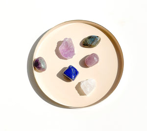 Pisces Crystals with a Selenite Charging Plate - Enhance Pisces Vibes, Spiritual Connection and Emotional Balance