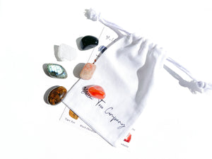 Leo Zodiac Crystal Set with Selenite Plate: Healing Stones