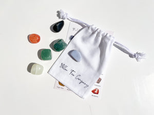 Virgo Zodiac Crystal Set: Selenite Bowl, Agate, Jade, Aventurine, Onyx, Carnelian