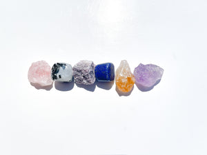 Libra Zodiac Crystal Set: Selenite Bowl, Healing Crystals