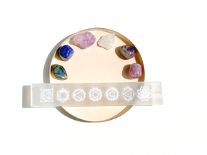 Pisces Crystals with a Selenite Charging Plate - Enhance Pisces Vibes, Spiritual Connection and Emotional Balance