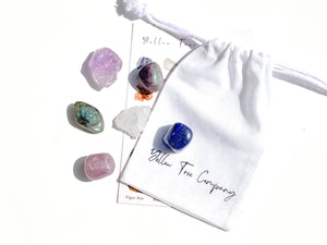 Pisces Crystals with a Selenite Charging Plate - Enhance Pisces Vibes, Spiritual Connection and Emotional Balance