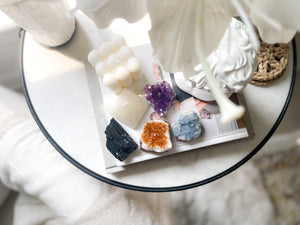 Crystal Set: Amethyst, Citrine, Celestite, Selenite, Black Tourmaline