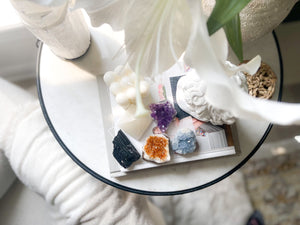 Crystal Set: Amethyst, Citrine, Celestite, Selenite, Black Tourmaline