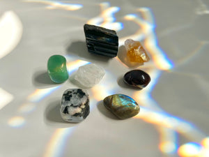 New Beginnings Crystal Set: Healing Stones for Transformation