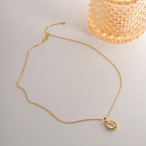 Reversible Mermaid Tail Necklace: 18K Gold Plated Enamel Pendant