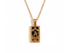 The Magician Tarot Pendant Necklace – 18K Gold-Plated, Mystical Symbol of Power & Manifestation