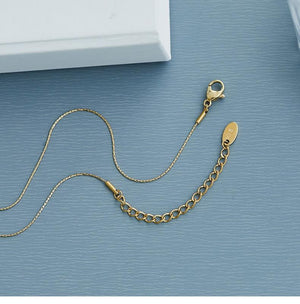 Mother of Pearl Heart Pendant Necklace: Gold Plated Snake Chain