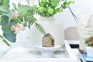 Smoky Quartz Polished Crystal Point: Natural Grounding Stone