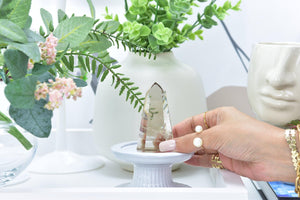 Smoky Quartz Polished Crystal Point: Natural Grounding Stone