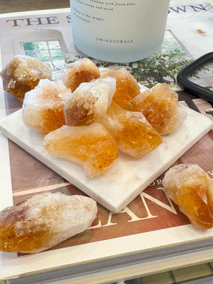 Raw Citrine Crystal Points: Ethically Sourced Healing Stone