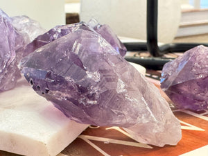 Natural Raw Amethyst Crystal Points - Ethically Sourced, Healing & Meditation Stone