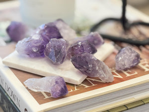 Natural Raw Amethyst Crystal Points - Ethically Sourced, Healing & Meditation Stone