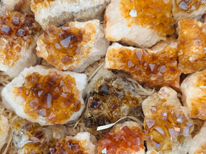 Wholesale Citrine Cluster Flat – 18-20 Pieces | Raw Citrine Crystals for Energy & Prosperity