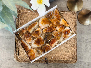 Wholesale Citrine Cluster Flat – 18-20 Pieces | Raw Citrine Crystals for Energy & Prosperity
