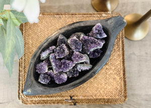 AAA Amethyst Crystal Clusters: Raw Geodes for Reiki Healing (8-12 Pieces)