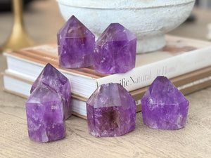 Natural Amethyst Points & Towers – Raw Healing Crystal for Energy, Meditation, and Home Decor