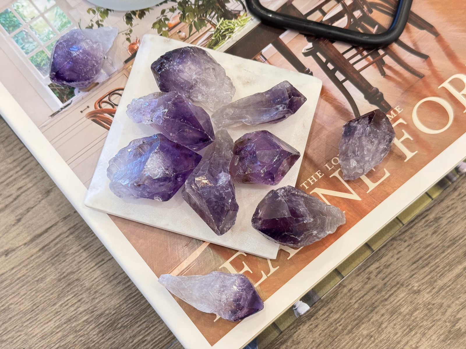 Natural Raw Amethyst Crystal Points - Ethically Sourced, Healing & Meditation Stone