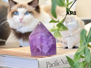 Natural Amethyst Points & Towers – Raw Healing Crystal for Energy, Meditation, and Home Decor