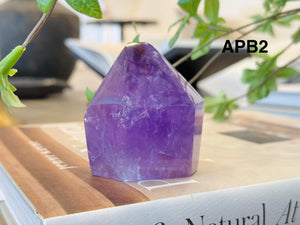 Natural Amethyst Points & Towers – Raw Healing Crystal for Energy, Meditation, and Home Decor
