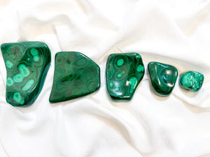 Polished Malachite Freeform: Natural Healing Crystal