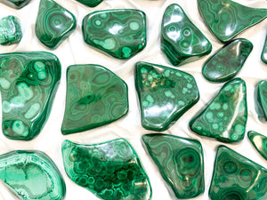 Polished Malachite Freeform: Natural Healing Crystal