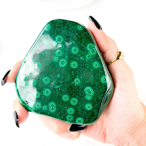 Polished Malachite Freeform: Natural Healing Crystal