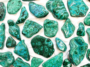 Chrysocolla Malachite Freeform – Polished Crystal for Healing & Transformation – Protection and Growth Stone