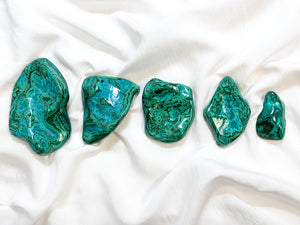 Chrysocolla Malachite Freeform – Polished Crystal for Healing & Transformation – Protection and Growth Stone