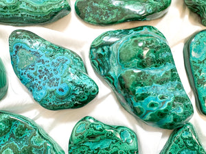 Chrysocolla Malachite Freeform – Polished Crystal for Healing & Transformation – Protection and Growth Stone