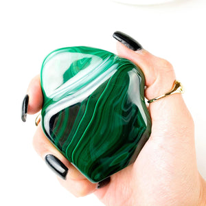 Polished Malachite Freeform: Natural Healing Crystal