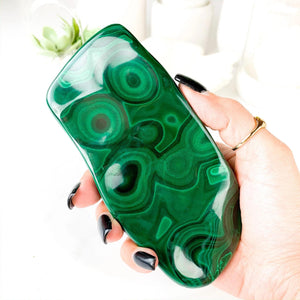 Polished Malachite Freeform: Natural Healing Crystal