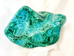 Chrysocolla Malachite Freeform – Polished Crystal for Healing & Transformation – Protection and Growth Stone