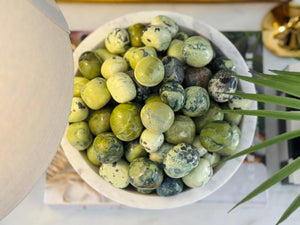 Serpentine Tumbled Stone – Natural Crystal for Healing, Chakra Balancing & Energy Work