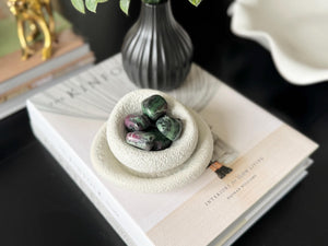 Ruby Zoisite Tumbled Stone – Natural Anyolite for Heart Chakra, Healing & Spiritual Growth