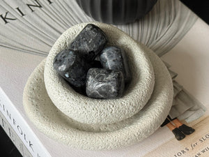 Larvikite Tumbled Stone – Protection & Grounding Crystal for Meditation, Energy Work and Spiritual Healing