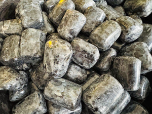 Larvikite Tumbled Stone – Protection & Grounding Crystal for Meditation, Energy Work and Spiritual Healing