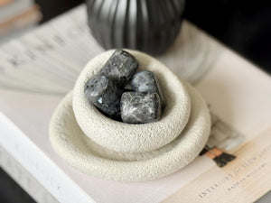 Larvikite Tumbled Stone – Protection & Grounding Crystal for Meditation, Energy Work and Spiritual Healing