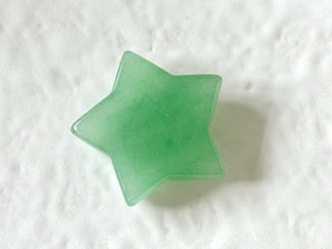 Green Aventurine Star – 30mm Crystal for Luck, Prosperity & Heart Healing