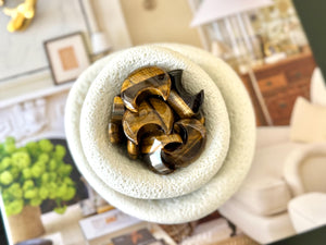 Tiger Eye Crescent Moon: Polished Pocket Stone for Confidence (30mm)