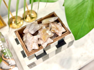 Flower Agate Star Crystal: Polished Pocket Stone for Emotional Growth